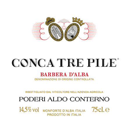 Barbera d’Alba DOC "Conca Tre Pile" 2021 - Poderi Aldo Conterno