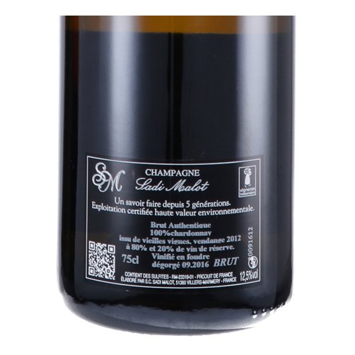 Champagne Brut Blanc de Blancs 1er Cru "Cretes" - Sadi Malot