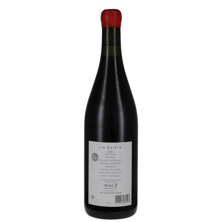 Patagonia Pinot Noir “Sin Azufre” 2021 - Bodega Chacra