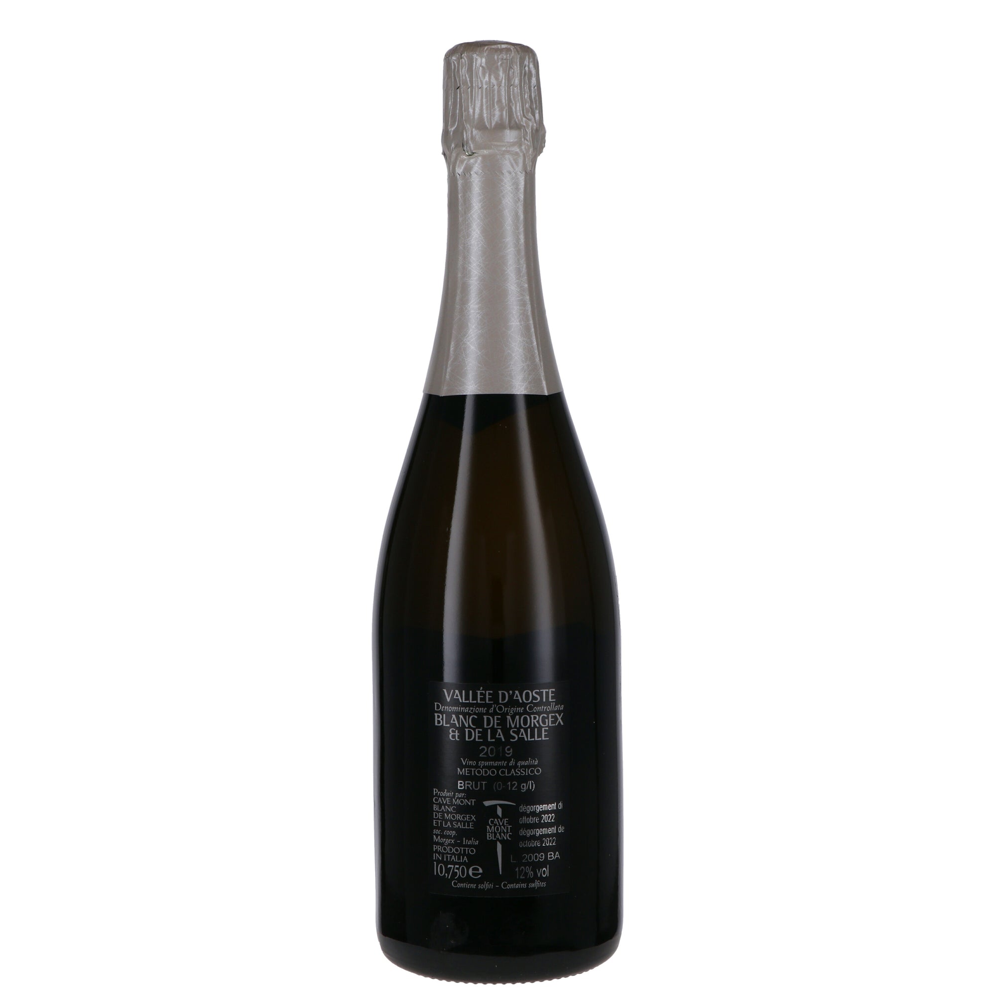 Valle d'Aosta DOC Blanc de Morgex et de La Salle Metodo Classico Brut "Blanc du Blanc" - Cave Mont Blanc