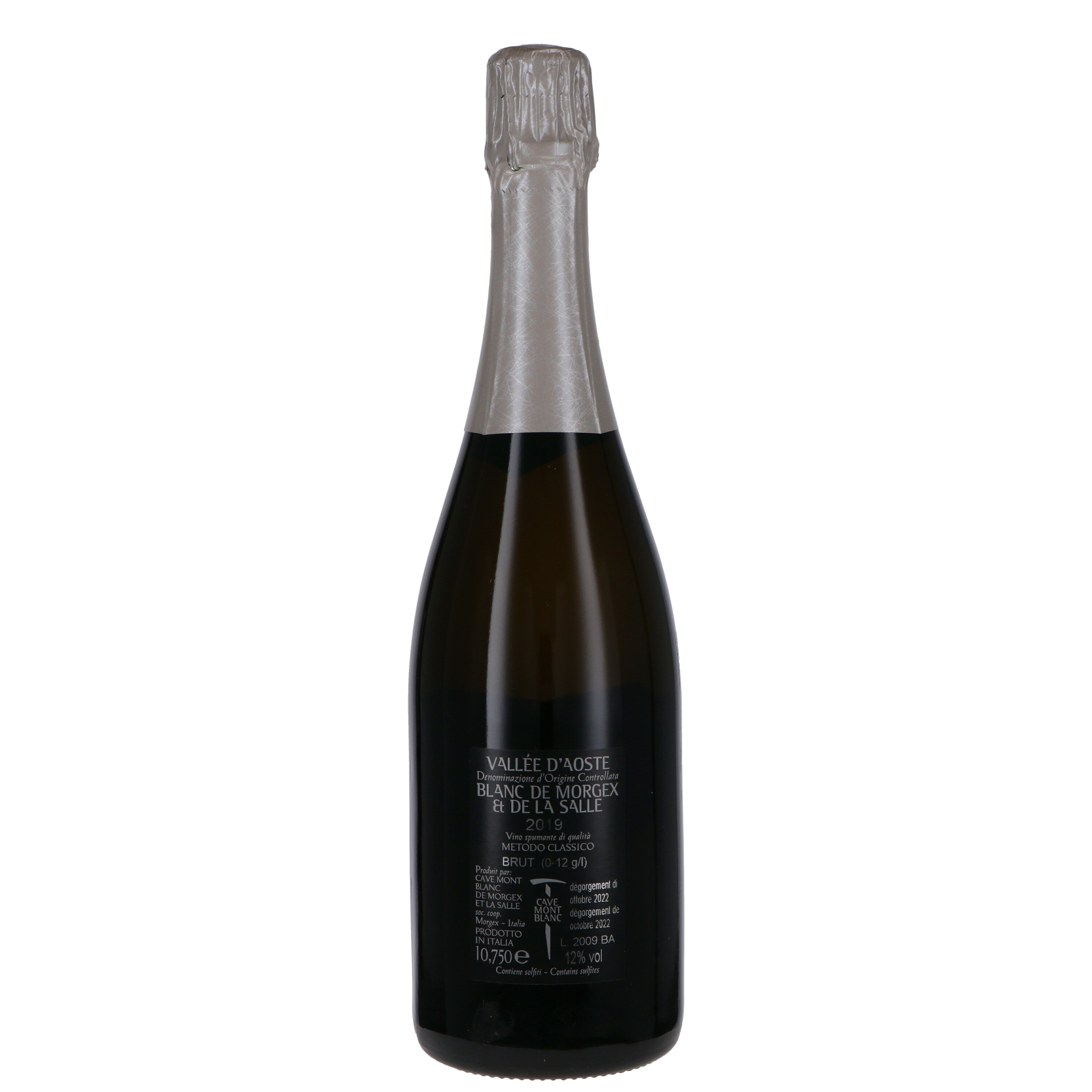 Valle d'Aosta DOC Blanc de Morgex et de La Salle Metodo Classico Brut "Blanc du Blanc" - Cave Mont Blanc
