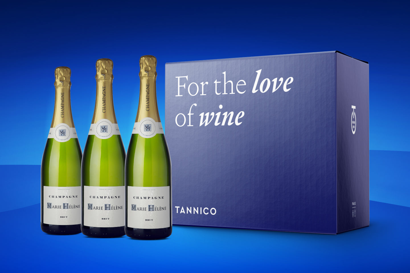 Box of 3 bottles of Champagne