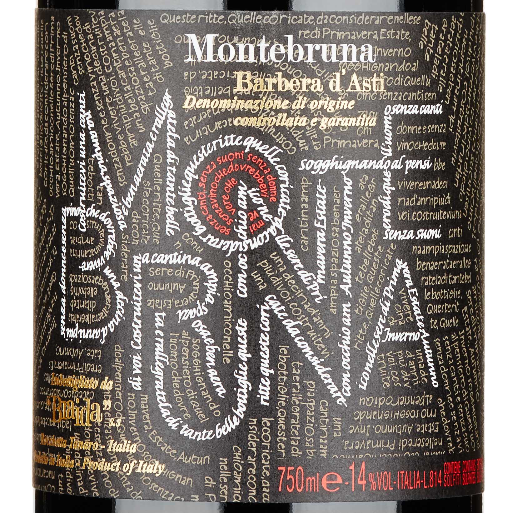 Barbera d’Asti DOCG "Montebruna" 2022 - Braida di Giacomo Bologna