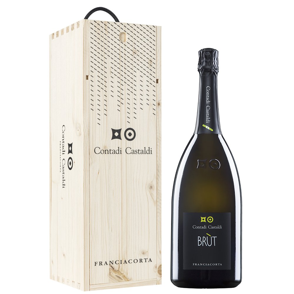 Franciacorta Brut DOCG Magnum - Contadi Castaldi (cassetta di legno)