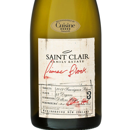 Sauvignon Blanc “Pioneer Block 3 43 Degrees" 2025 - Saint Clair
