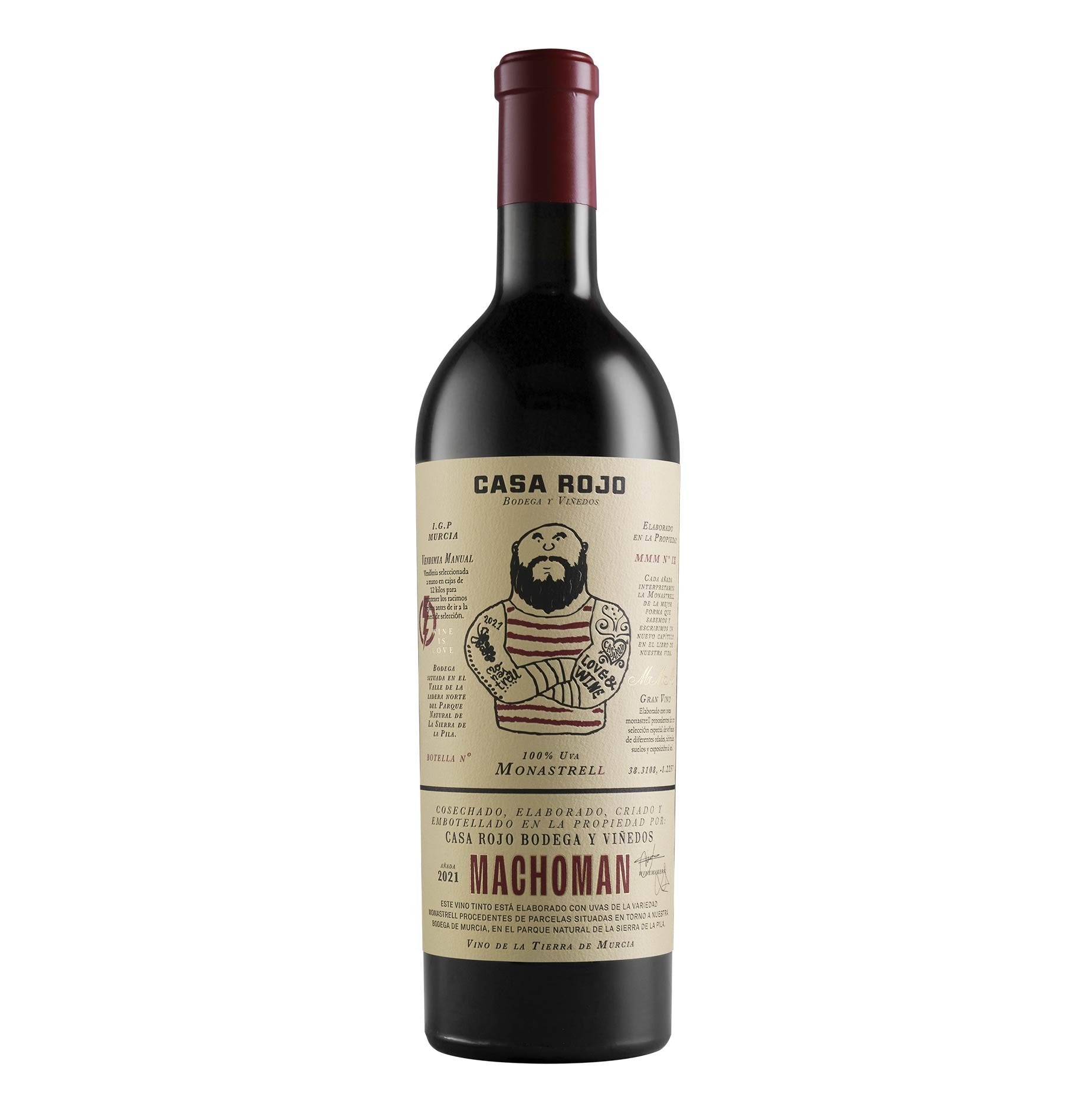 Tierra de Murcia IGP "MMM Macho Man Monastrell" 2021 - Casa Rojo