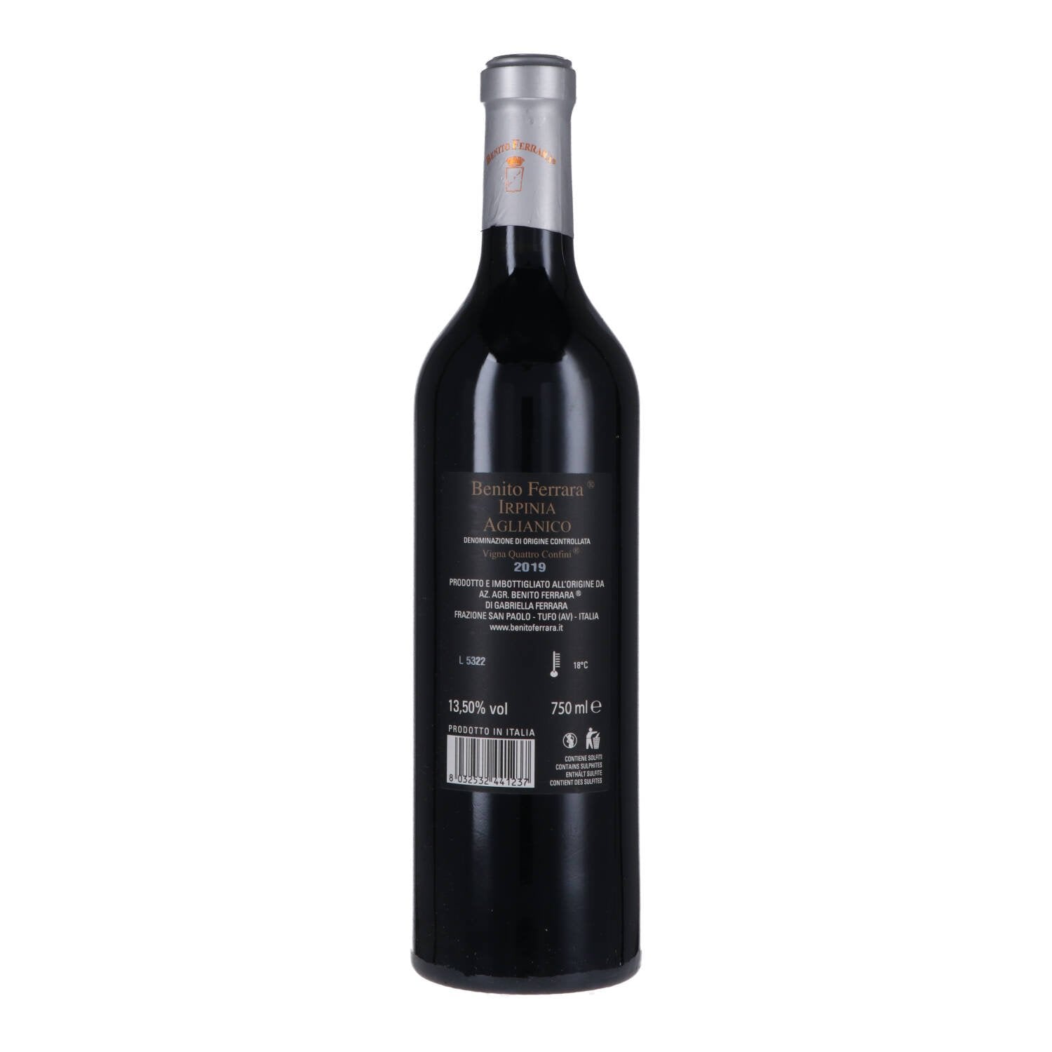 Irpinia Aglianico DOC “Quattro Confini” 2024 - Benito Ferrara