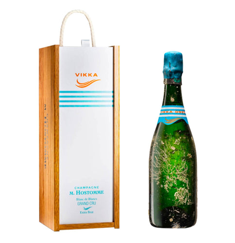 Champagne Blanc de Blancs Extra Brut Grand Cru "Vikka" 2010 - M. Hostomme (cassetta di legno)